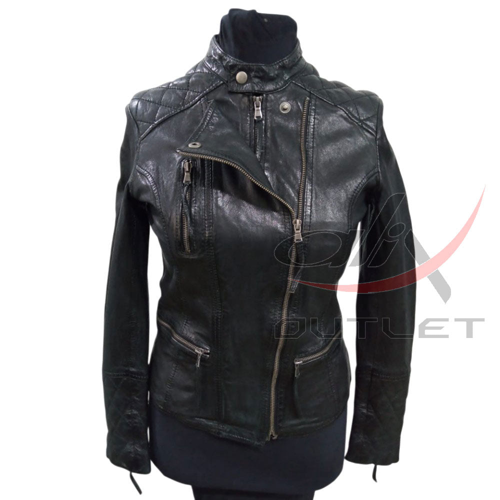 Women Fashion Leather Jacket