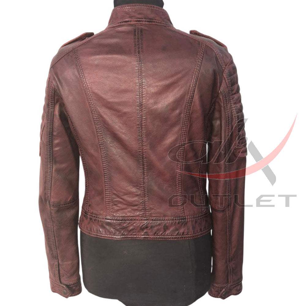 Women Fashion Leather Jacket