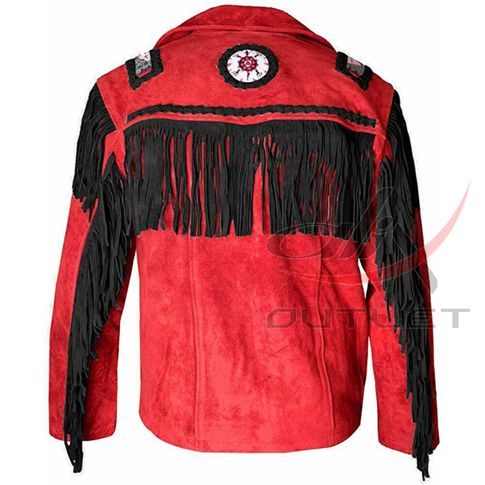 Men's Suede Jacket Bones & Bead Work