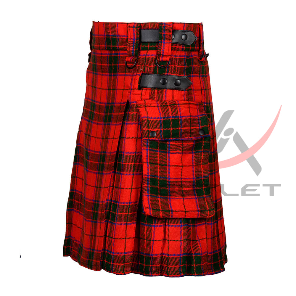 Scottish Rose Tartan Kilt Modern Utility Kilts image 1