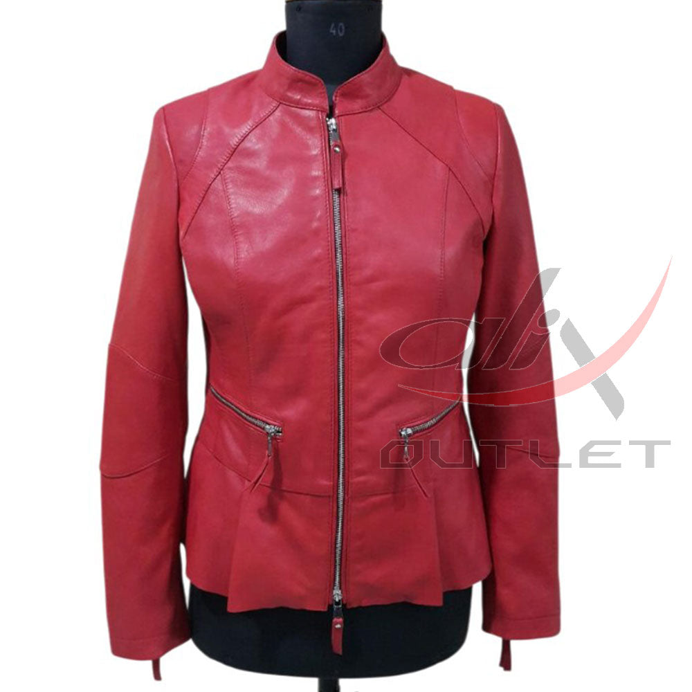 Women Fashion Leather Jacket