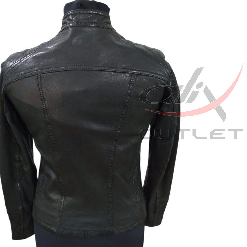 Women Fashion Leather Jacket