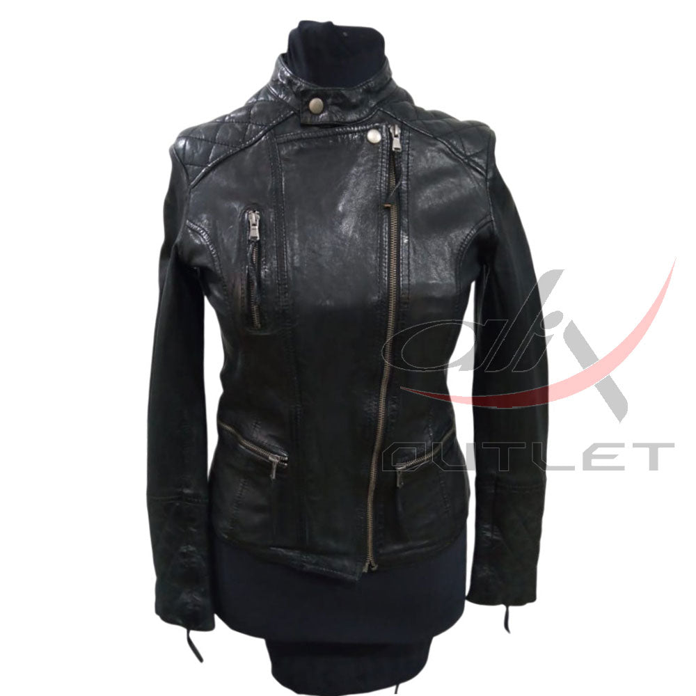 Women Fashion Leather Jacket