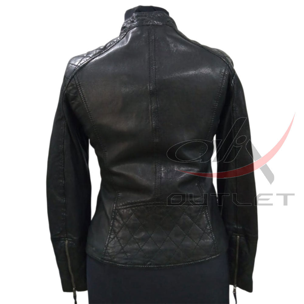 Women Fashion Leather Jacket