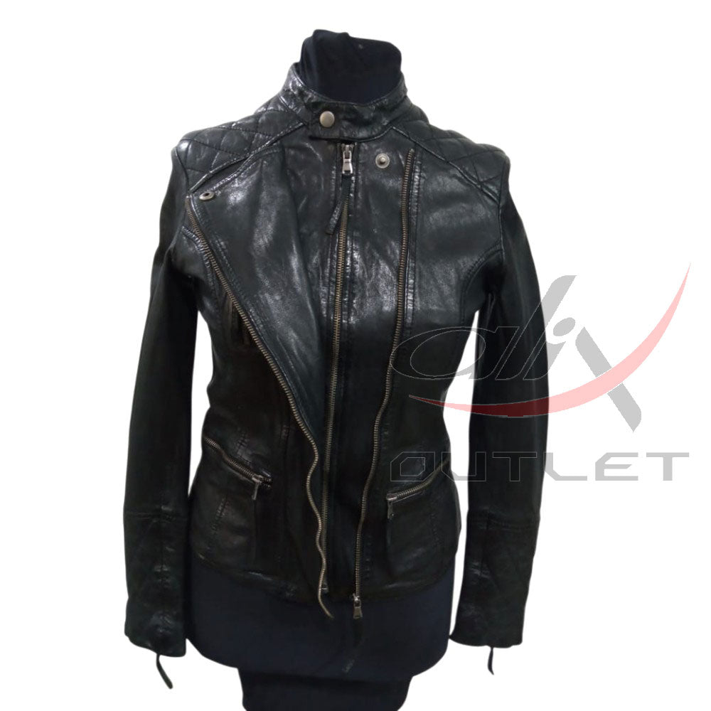 Women Fashion Leather Jacket