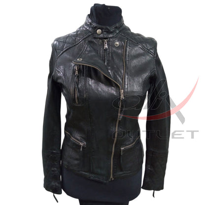 Women Fashion Leather Jacket