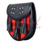 Scottish Sporran McGregor Tartan Black Leather image 3