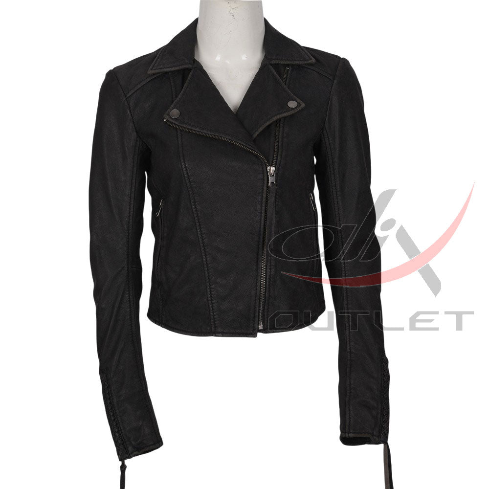Women Fashion Leather Jacket