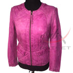 Women Fashion Leather Jacket