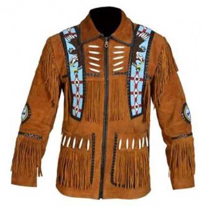 Men's Cowboy Bone & Beaded Jacket