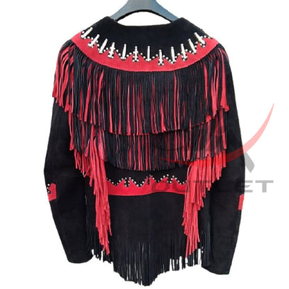 Women's Native Style Jacket with bone & beads image 1