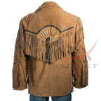 Men's Suede Jacket Bones & Bead Work
