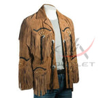 Men's Suede Jacket Bones & Bead Work