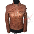 Women Fashion Leather Jacket
