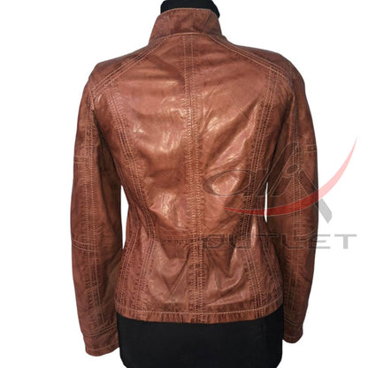 Women Fashion Leather Jacket