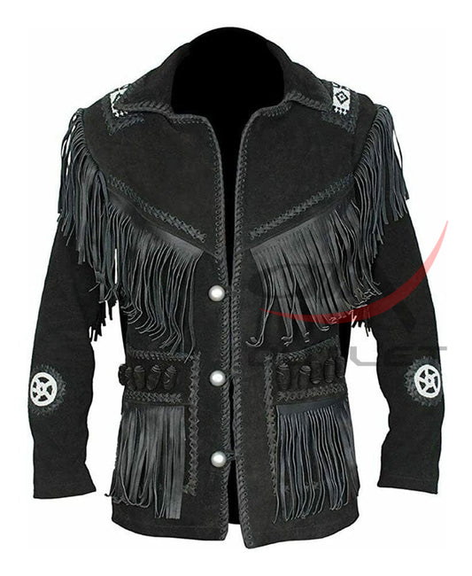 Men's Suede Fringed Jacket image 0