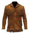 Men's Fringed Suede Jacket image 0