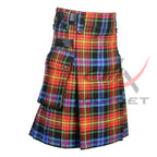 LGBTQ Pride Tartan Kilt Modern Utility Kilts image 1
