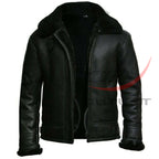 Leather Fur Collar B3 Bomber RAF Avaitor Jacket image 0