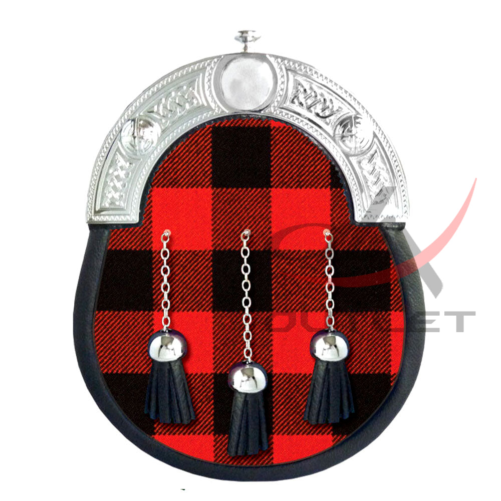 MacGregor Rob Roy Tartan Full Dress Leather Sporrans image 0