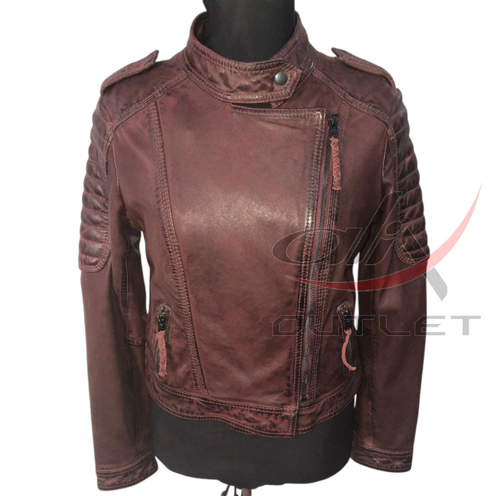Women Fashion Leather Jacket