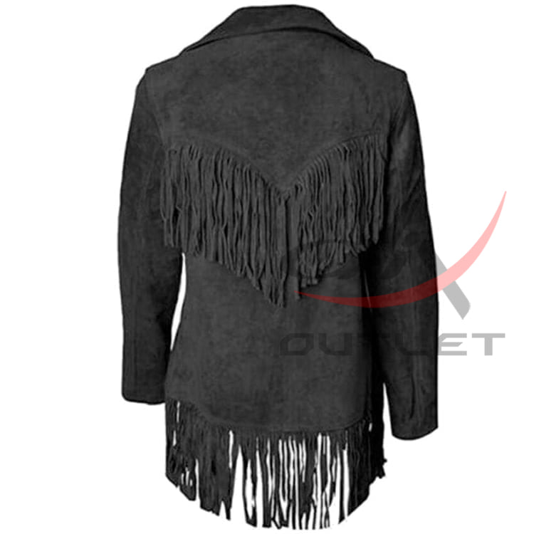 Western Black Suede Jacket for Women Cowgirl image 1
