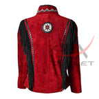 Women's Cowgirl Western Jacket Black & Red image 1