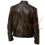 Sword Cafe Racer Biker Leather Jacket image 1
