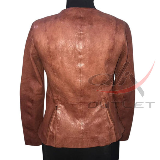 Women Fashion Leather Jacket