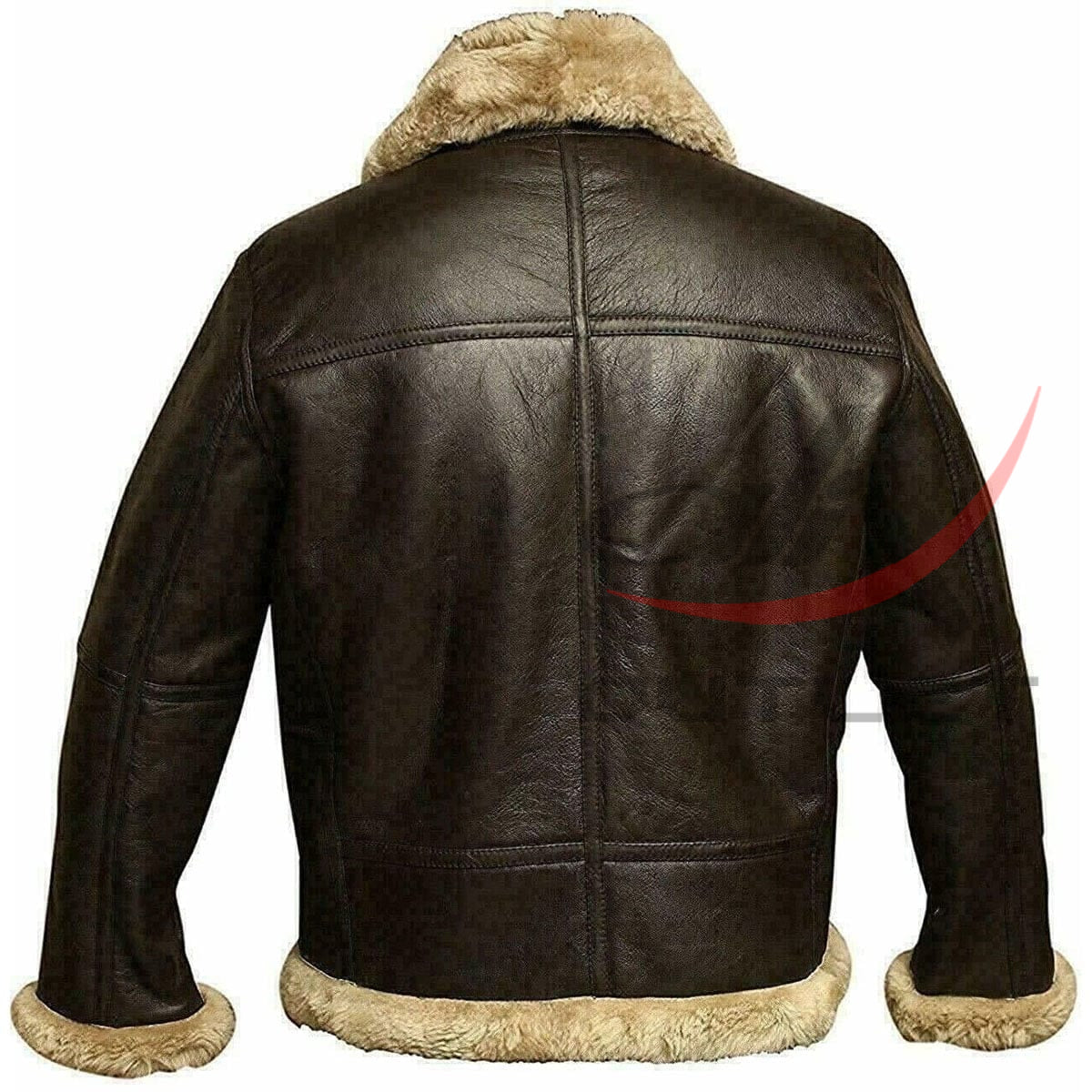 RAF B3 Bomber Leather Jacket Aviator Pilot Shearling for Men image 1