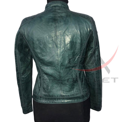 Women Fashion Leather Jacket