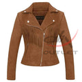 Women's Western Suede Leather Jacket image 0