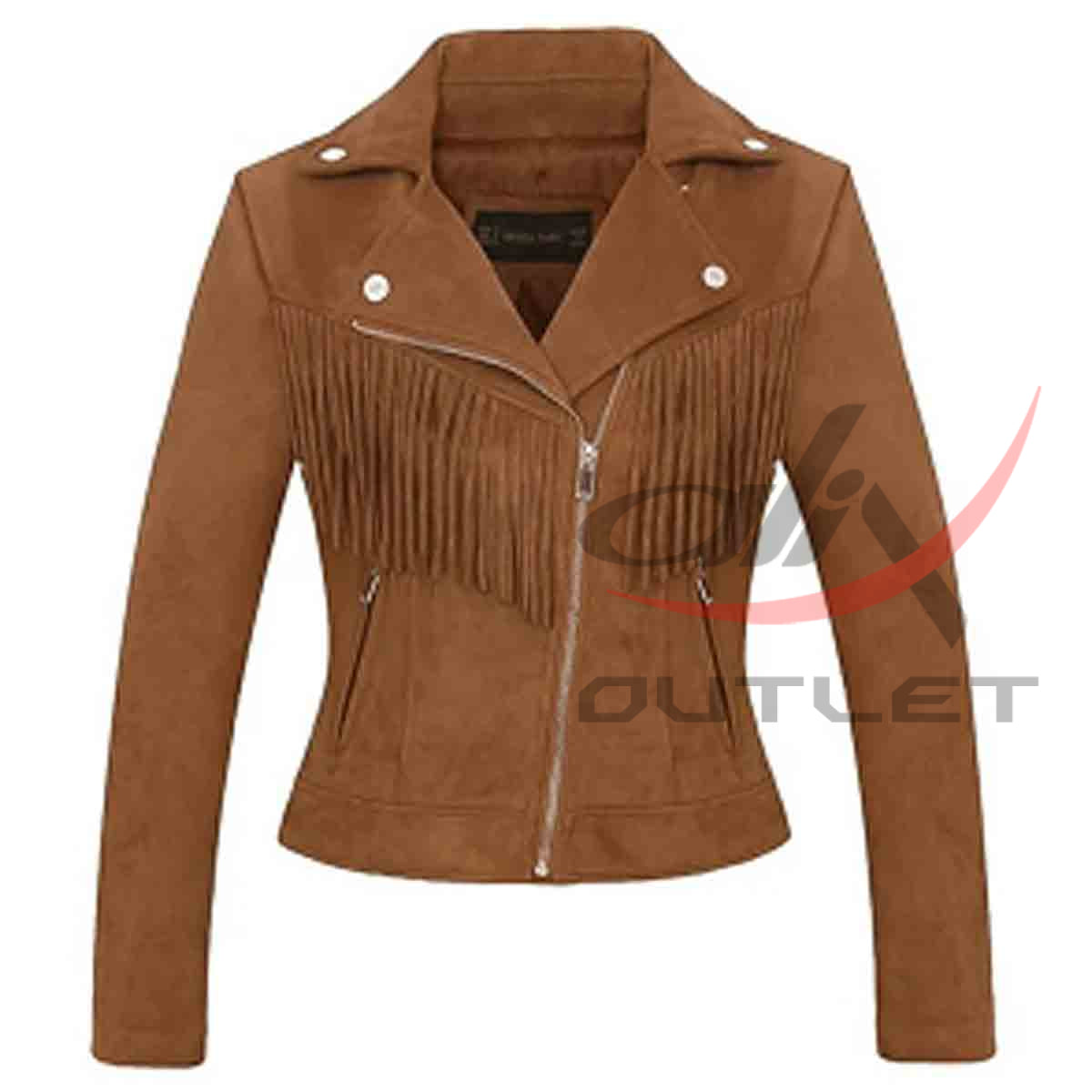 Women's Western Suede Leather Jacket image 0