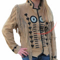 Cowgirl Western Fringed Jacket Bones Bead Work image 0