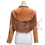 Women's Cowgirl Suede Jacket Fringed image 1