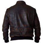 Aviator Pilot A2 Bomber Military Genuine Leather Jacket image 1