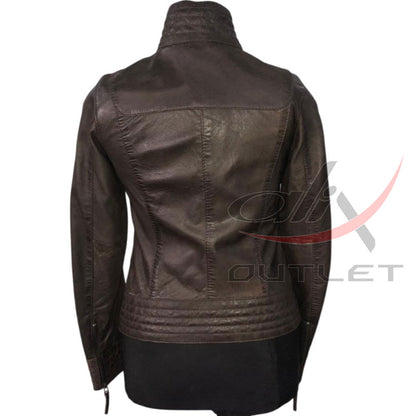 Women Fashion Leather Jacket