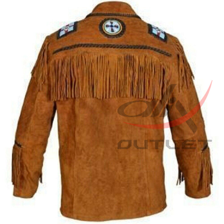 Men's Cowboy Bone & Beaded Jacket image 1