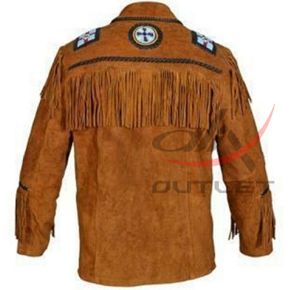 Men's Cowboy Bone & Beaded Jacket image 1