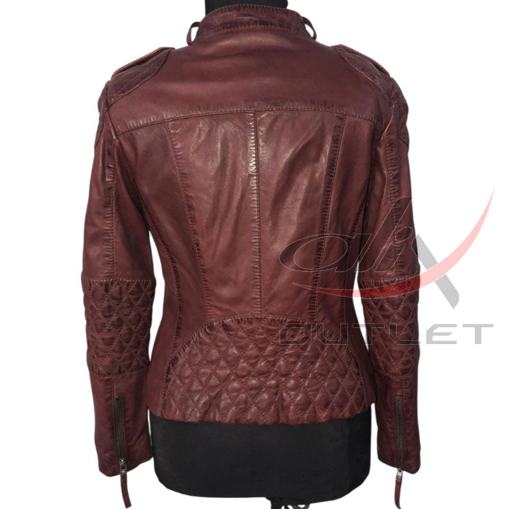 Women Fashion Leather Jacket
