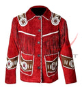 Men's Suede Jacket Bones & Bead Work image 0
