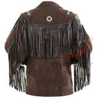 Men's Western Style Cowboy Jacket Brown image 1
