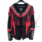 Women's Native Style Jacket with bone & beads image 0