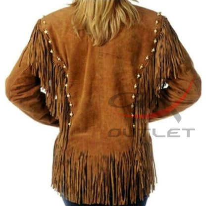 Cowgirl Bone & Fringed Jacket image 1