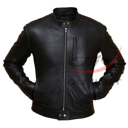 Bike Hunt Leather Jacket Black image 0