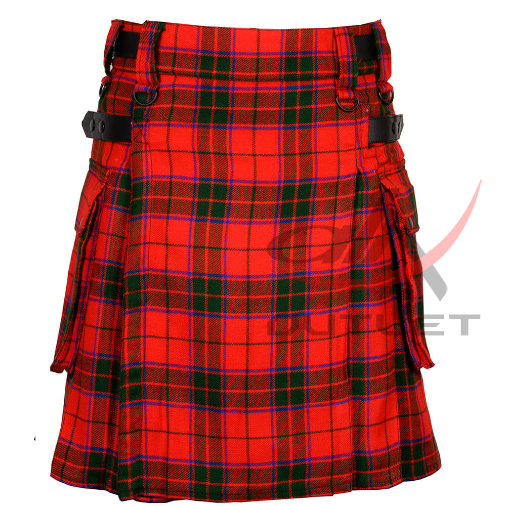 Scottish Rose Tartan Kilt Modern Utility Kilts image 0