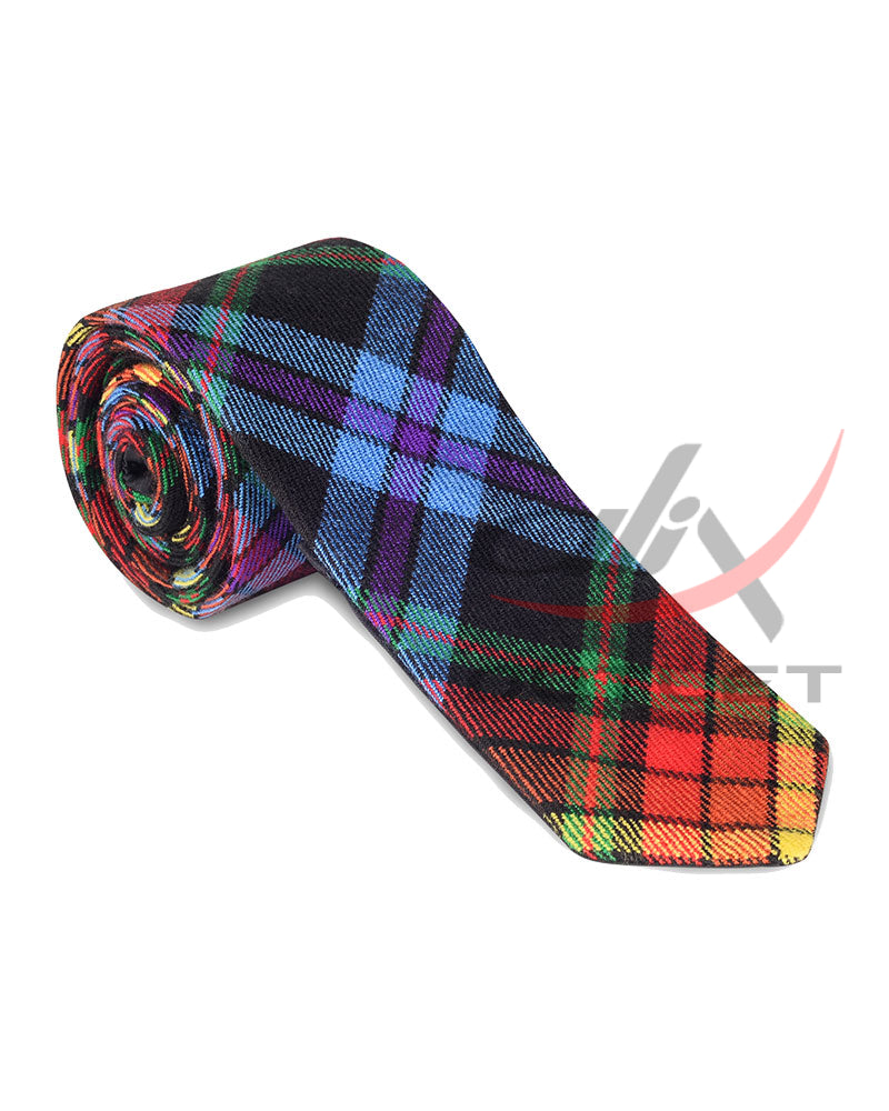 LGBTQ Pride Tartan NeckTie image 0