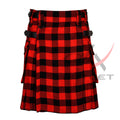 Red, Black Rob Roy Tartan Kilt Modern Utility Kilts image 0