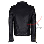 Leather Padded Flop Jacket image 1