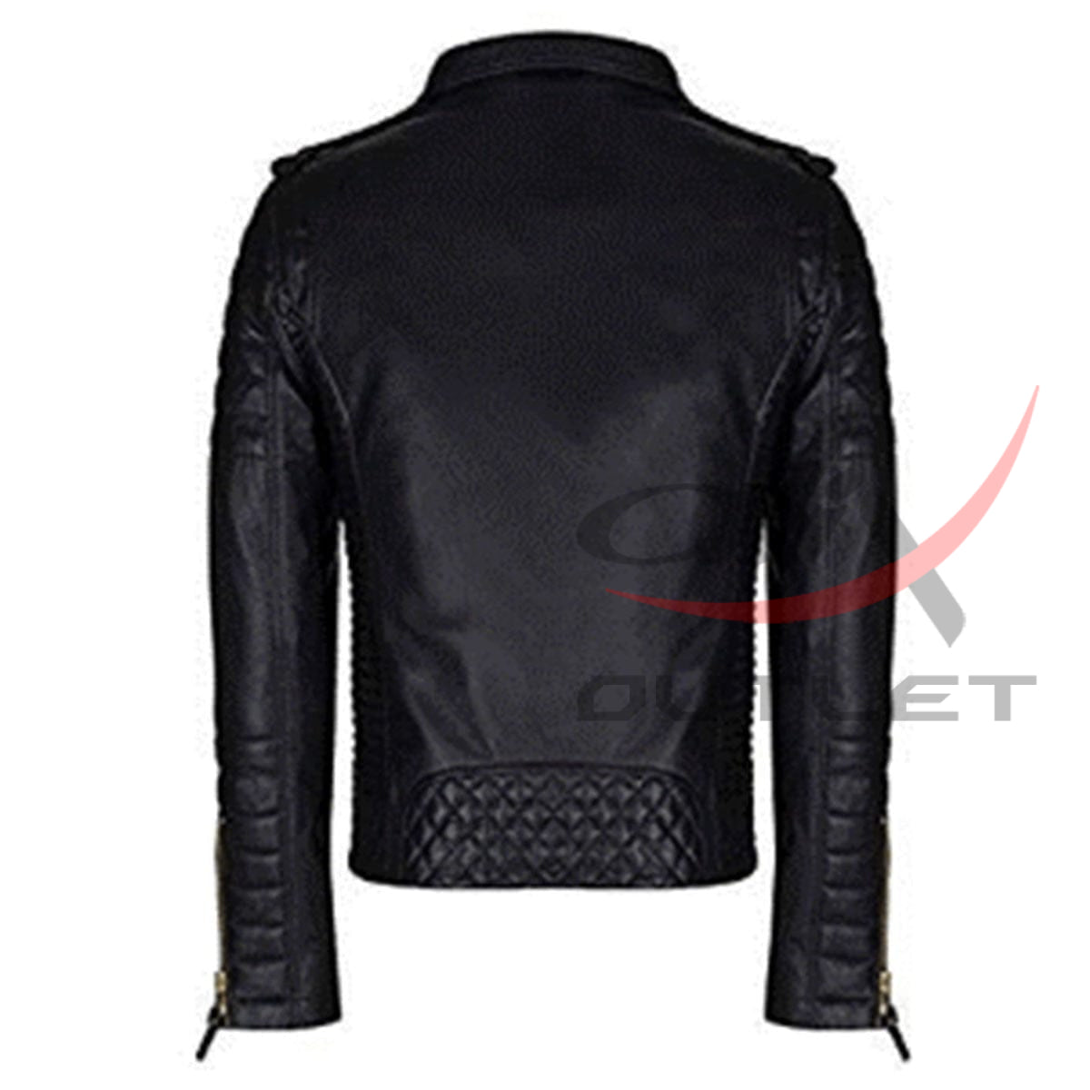 Leather Padded Flop Jacket image 1